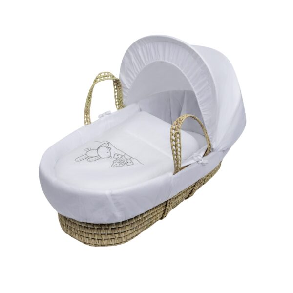 White Teddy Wash Day Palm Moses Basket Kinder Valley