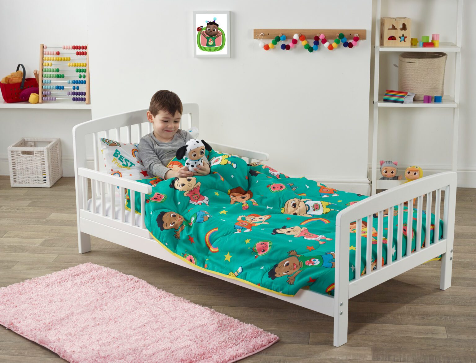 7 piece toddler bed bundle with Sydney toddler bed and Kinder