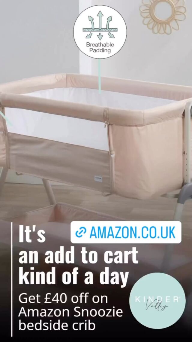 An amazing deal on kinder-valley Snoozie bedside crib 🥰