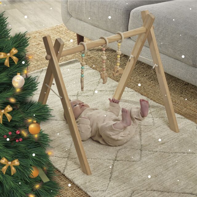 🌈✨ Introducing Our Baby Play Gym! 
 🚼 Watch Baby Jasper explore captivating colors and shapes in our 100% Pine wooden frame—a stylish addition to 2024 nurseries! 🍃

🧠 Promotes Cognitive & Reflex Abilities
🌈 Perfect for Modern Nurseries
🤸‍♀️ Fun and Peaceful Moments

Try it for yourself! Join parents loving the magic of our Baby Play Gym. Transform playtime into a captivating adventure! 🚀 #BabyPlayGym #NurseryEssentials #baby #christmasbaby #2024Style ✨